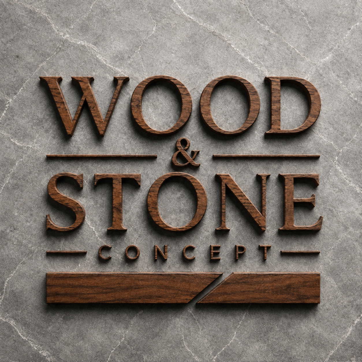 Logo Wood & Stone Concept